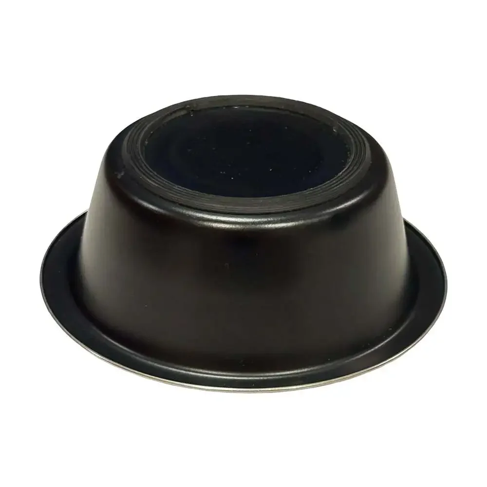 Black and Stainless Steel Non-Skid Pet Bowl Food or Water Dish